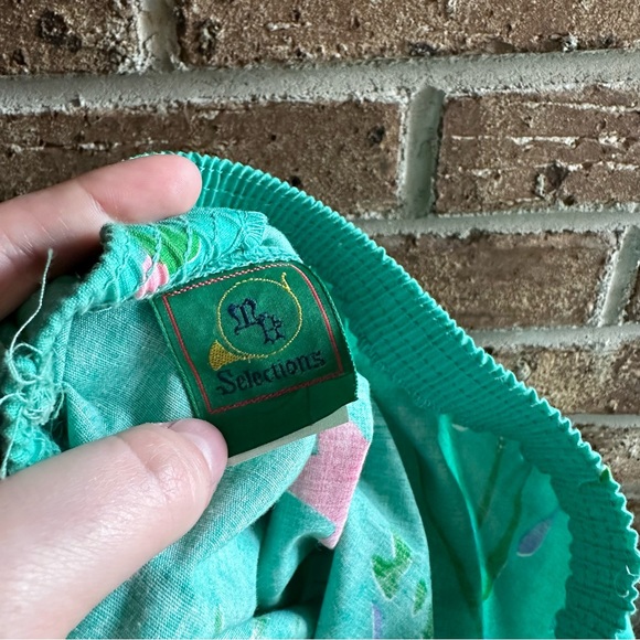 VTG 80s Retro Bright Abstract Floral Spring time Skirt - Picture 4 of 8